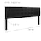 Flash Furniture King Size, Headboard, Black Vinyl HG-HB1705-K-BK-GG - alternate 5
